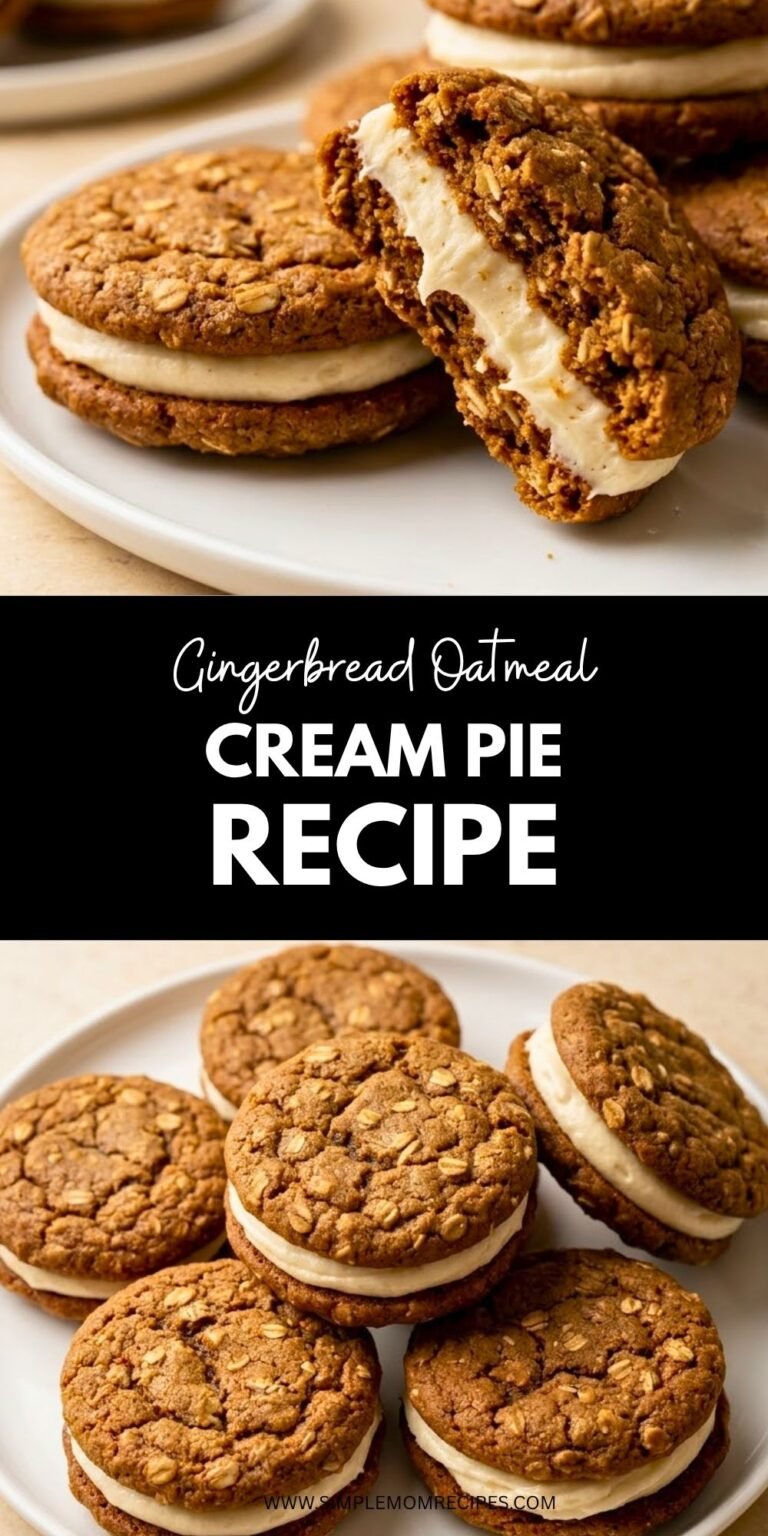Gingerbread Oatmeal Cream Pies Recipe
