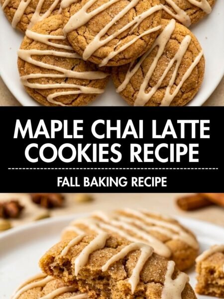 Vanilla Maple Chai Latte Cookies Recipe