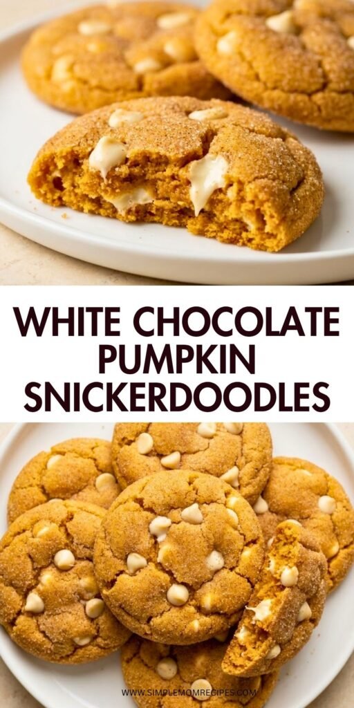 White Chocolate Pumpkin Snickerdoodles Recipe